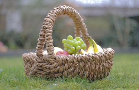 Gourmet Pic-Nic basket for nature experiences. Le Muse holiday apartments in Bevagna, Umbria, Italy